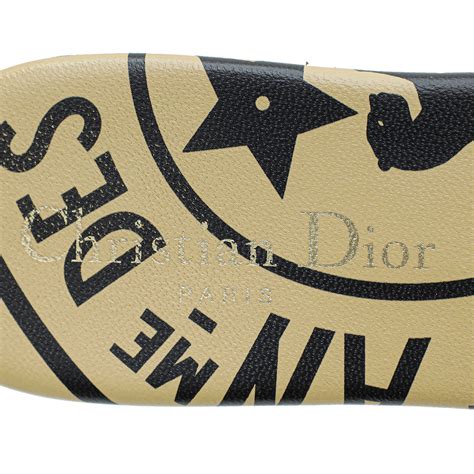 dior union motif|Christian Dior Bicolor Union Motif Dway Slide 36 – THE CLOSET.